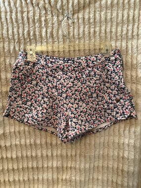 Tommy Hilfiger Floral High-Waist Shorts - Pink, Navy & Cream